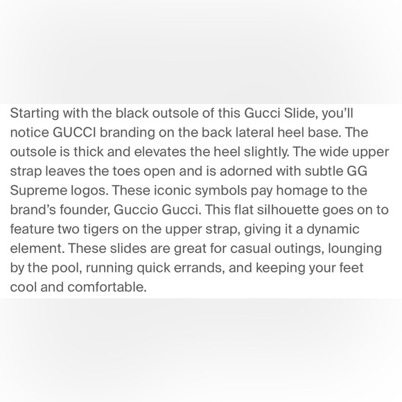 Gucci GG Supreme Tigers Slide - Picture 6 of 6